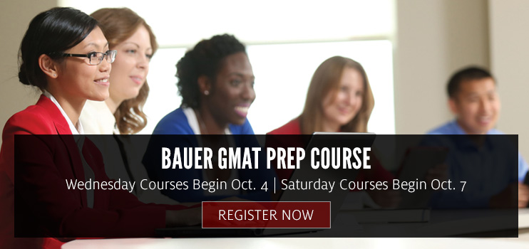 Register Now for GMAT Courses Starting October 2017