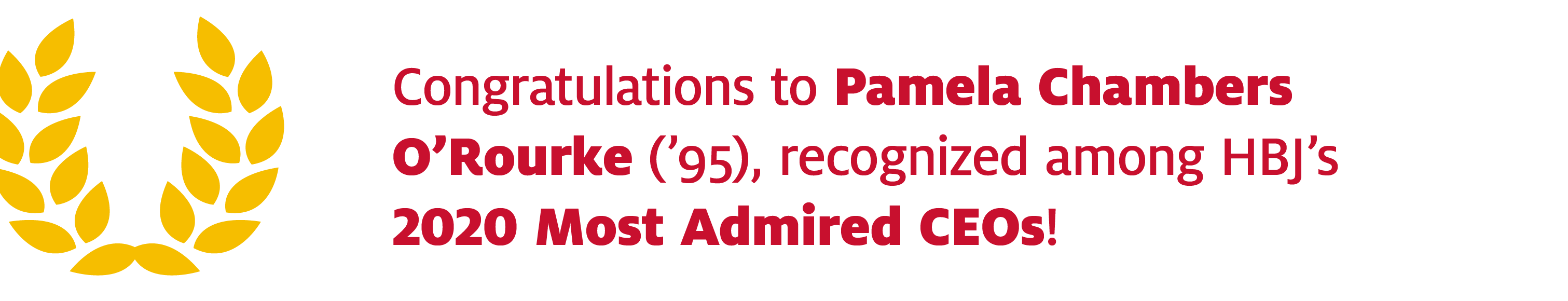 Congratulations Pamela Chambers O’Rourke