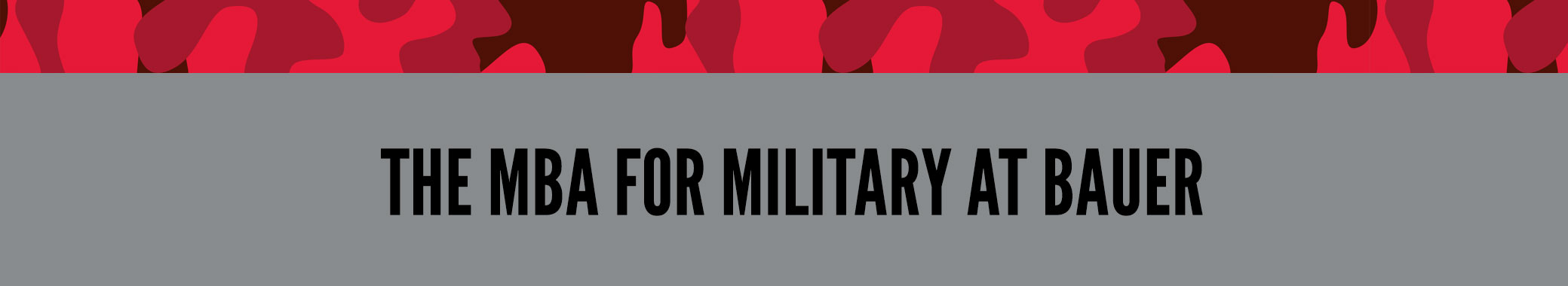 The MBA for Military at Bauer
