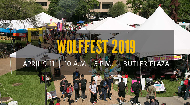 Wolffest 2019: April 9-11, 10 a.m. - 5 p.m. Butler Plaza Wolffest 2019: April 9-11, 10 a.m. - 5 p.m. Butler Plaza