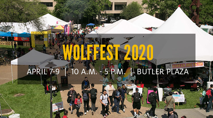 Wolffest 2020: April 7-9, 10 a.m. - 5 p.m. Butler Plaza Wolffest 2020: April 7-9, 10 a.m. - 5 p.m. Butler Plaza