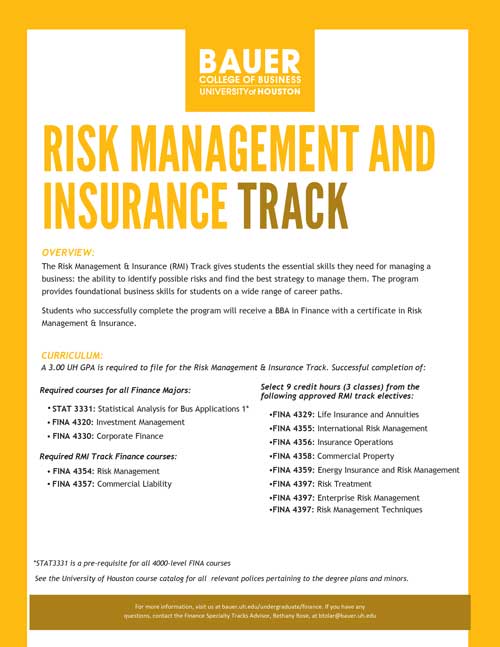 Risk Management and Insurance Track