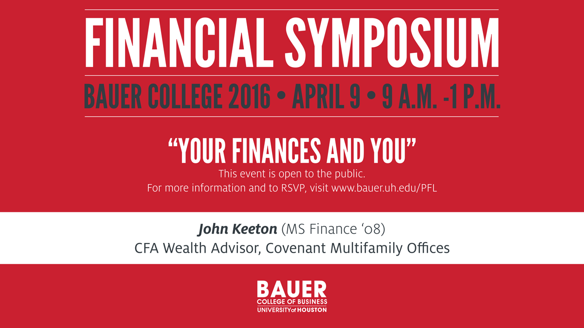 UH Bauer College Financial Symposium 2016