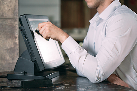 Photo: Point-of-sale transaction