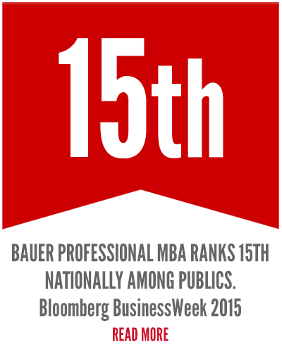 Bloomberg BusinessWeek Ranks Bauer Professional MBA 15th Nationally Among Publics 15