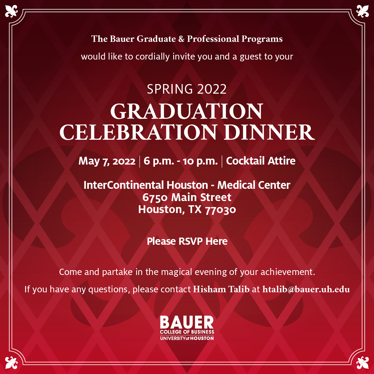 Spring 2022 Graduation Celebration Dinner
