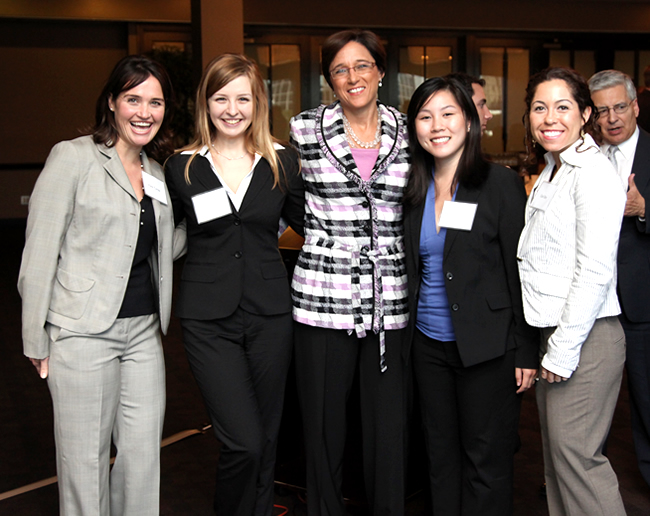 Bauer Alumni Breakfast Pam Gardner 10-21_146 The second installment of the Fall 2010 Bauer College Alumni Association Monthly Networking Breakfast series, held on Oct. 21 at Houston City Club, featured Pam Gardner, president of business operations for the Houston Astros.