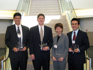 John Keeton, Joe Corkin, Quyen Nguyen and Mauricio Franco are headed to the Big Apple to compete against top tier schools.