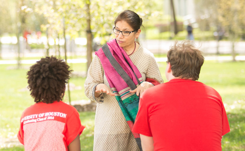 C. T. Bauer College of Business Robert Grinaker Professor of Accounting Saleha Khumawala received the Houston Women in Business Champion of the Year award from the U.S. Small Business Administration Houston office.
