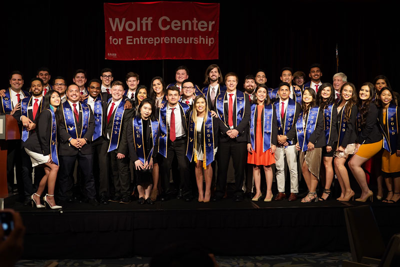 Photo: Bauer Entrepreneurship Grads Reflect on Wolff Center for Entrepreneurship Program