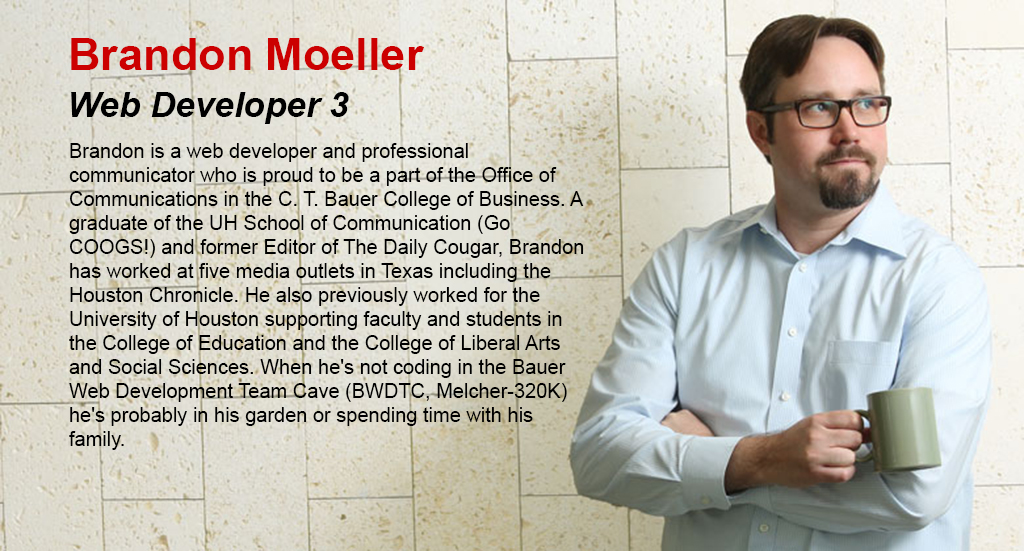 Brandon Moeller, Web Developer 3