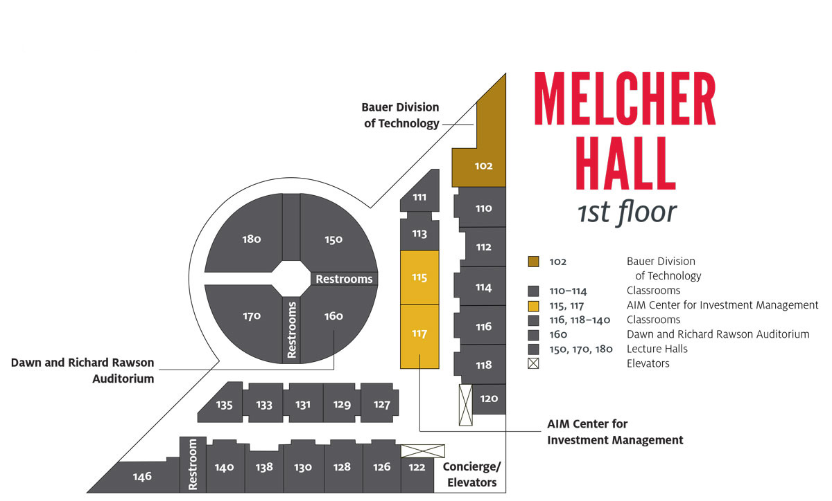 Melcher Hall, 1st Floor