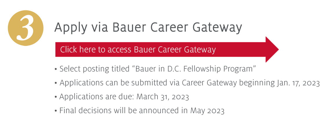 Apply Via Bauer Gateway System