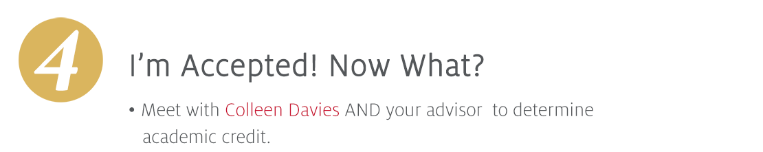 Contact Colleen Davies for the next step