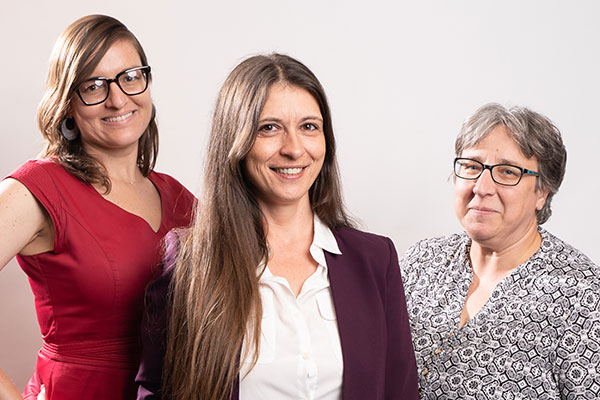 Olivia Miljanic, Marina Sebastijanovic and Emese Felvegi