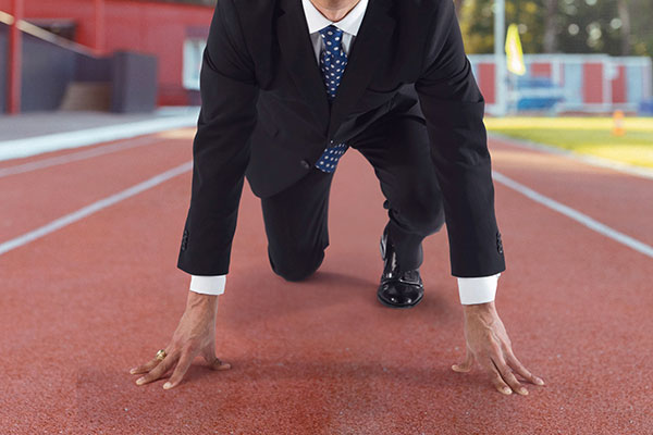 Photo: Businessman on Track