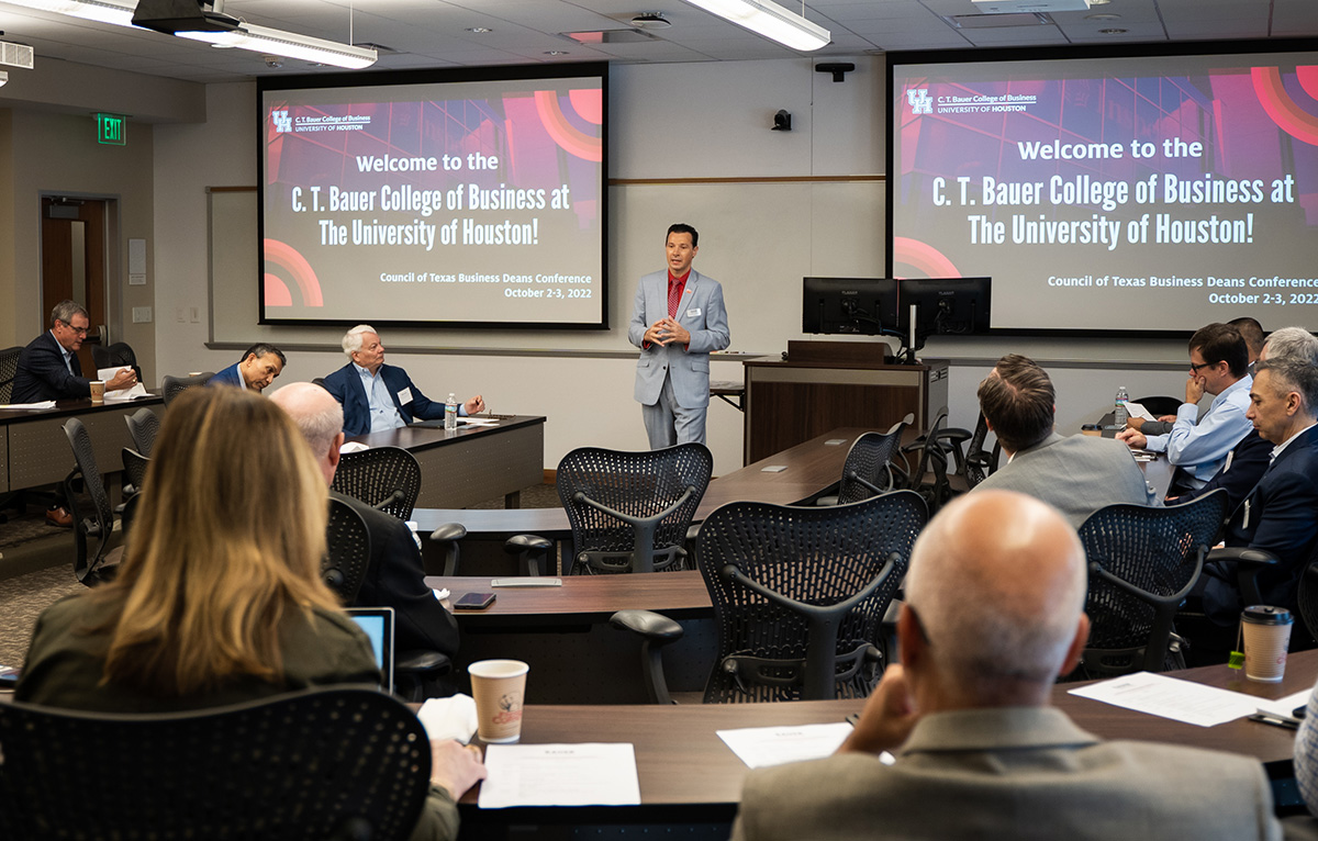 Photo: Texas Business Deans Conference at Bauer College