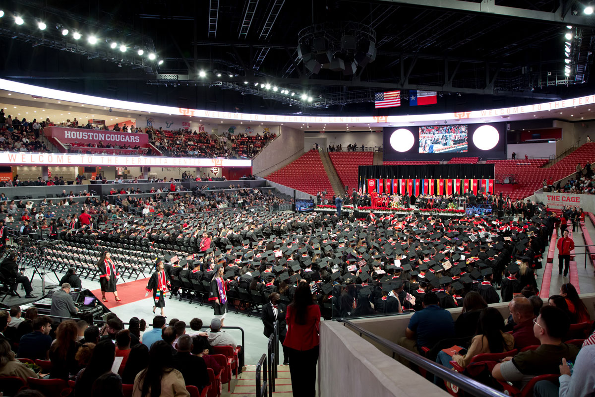 Photo: Graduates to Cross Stage in Fertitta Center