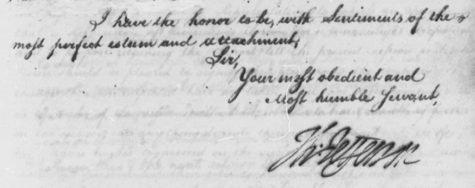 cilinder in plaats daarvan verbanning The image and text below are from a letter by General George Washington  written in 1782 at the end of the American Revolution. The valediction  "Most Humble and Obedient Servant" was commonly used at the end of a letter  just before the signature.