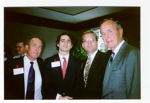 [picture of George
Bush with Ramon, Steve and me]