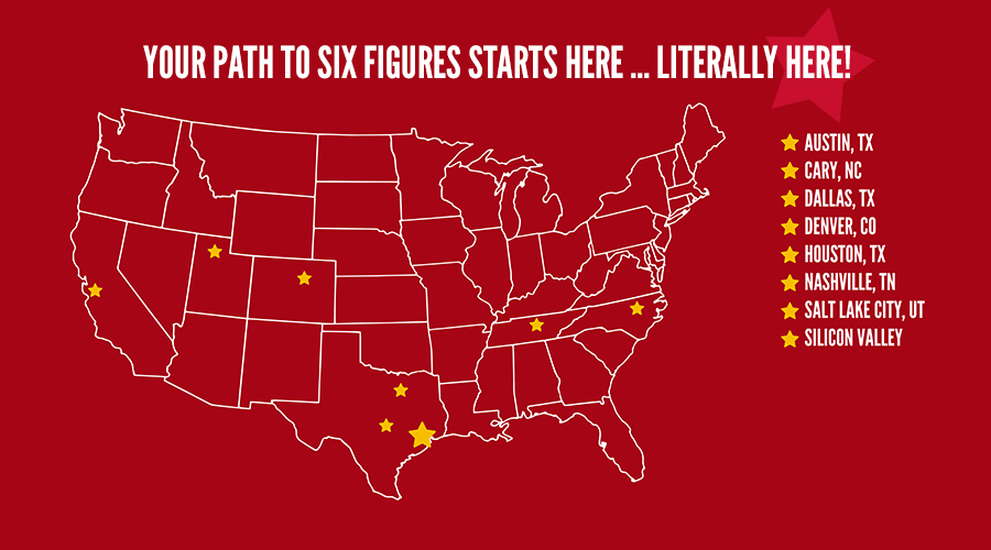 U.S. Map: Your Path to Six Figures Starts Here!